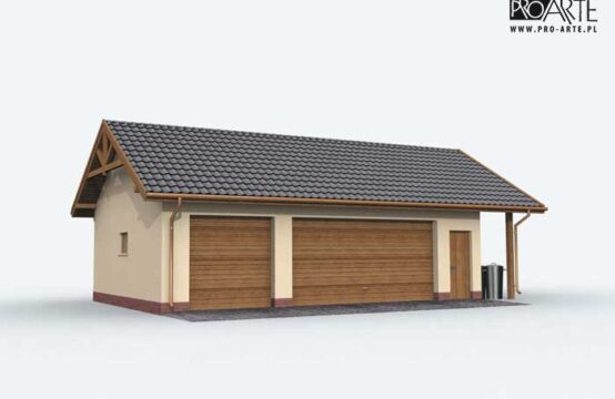 G156 garaż trzystanowiskowy z pomieszczeniem gospodarczym
