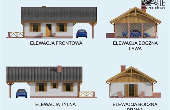 AWINION C dom mieszkalny, całoroczny szkielet drewniany